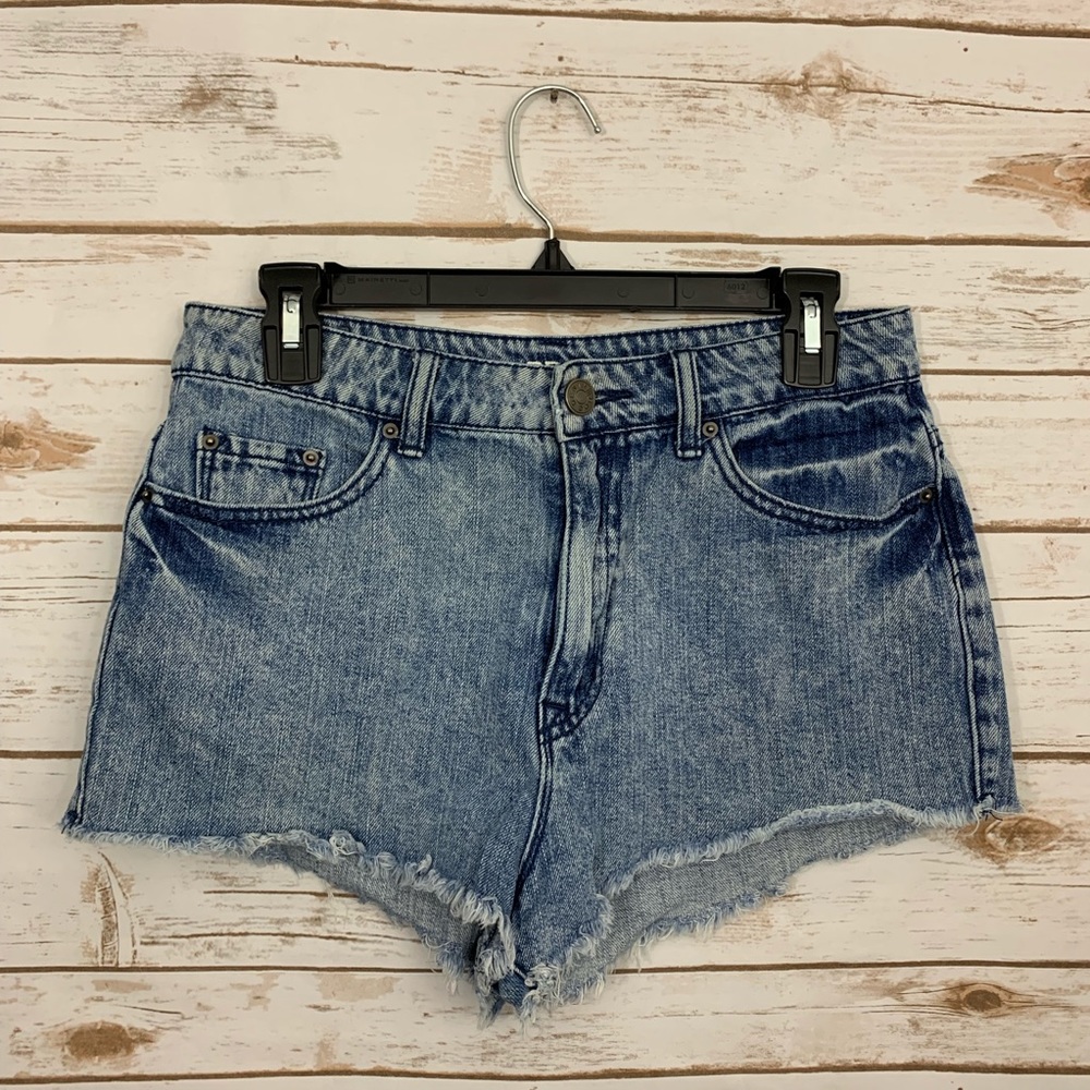 BDG High Rise Dree Cheeky Cut Off Shorts Revolve